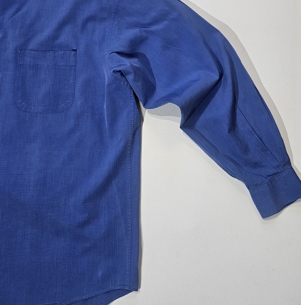 Banana‎ Republic Button Down Shirt Mens Size Large Royal Blue - Picture 2 of 7
